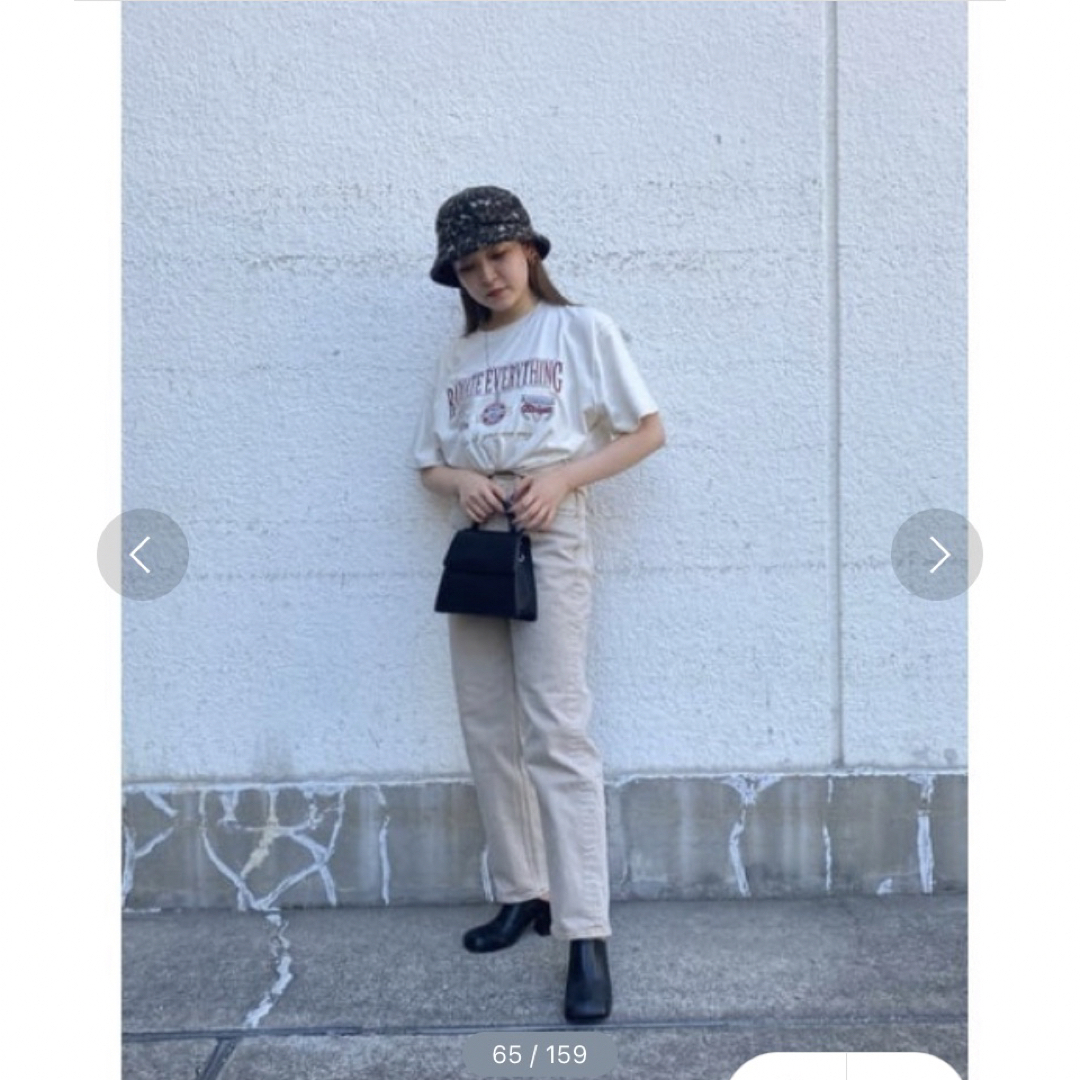 moussy(マウジー)のmoussy PLAIN JEANS COLOR STRAIGHT L/BEG レディースのパンツ(デニム/ジーンズ)の商品写真