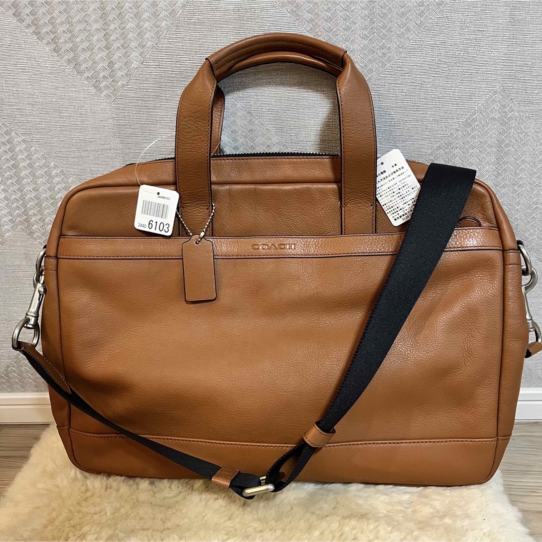 COACH - ✨新品未使用✨ coach 鞄 ビジネス ショルダー バッグ 本革の