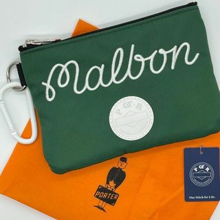 ポーター(PORTER)の【 マルボンゴルフ × POTR 】 POUCH　ポーチ グリーン　新品(その他)