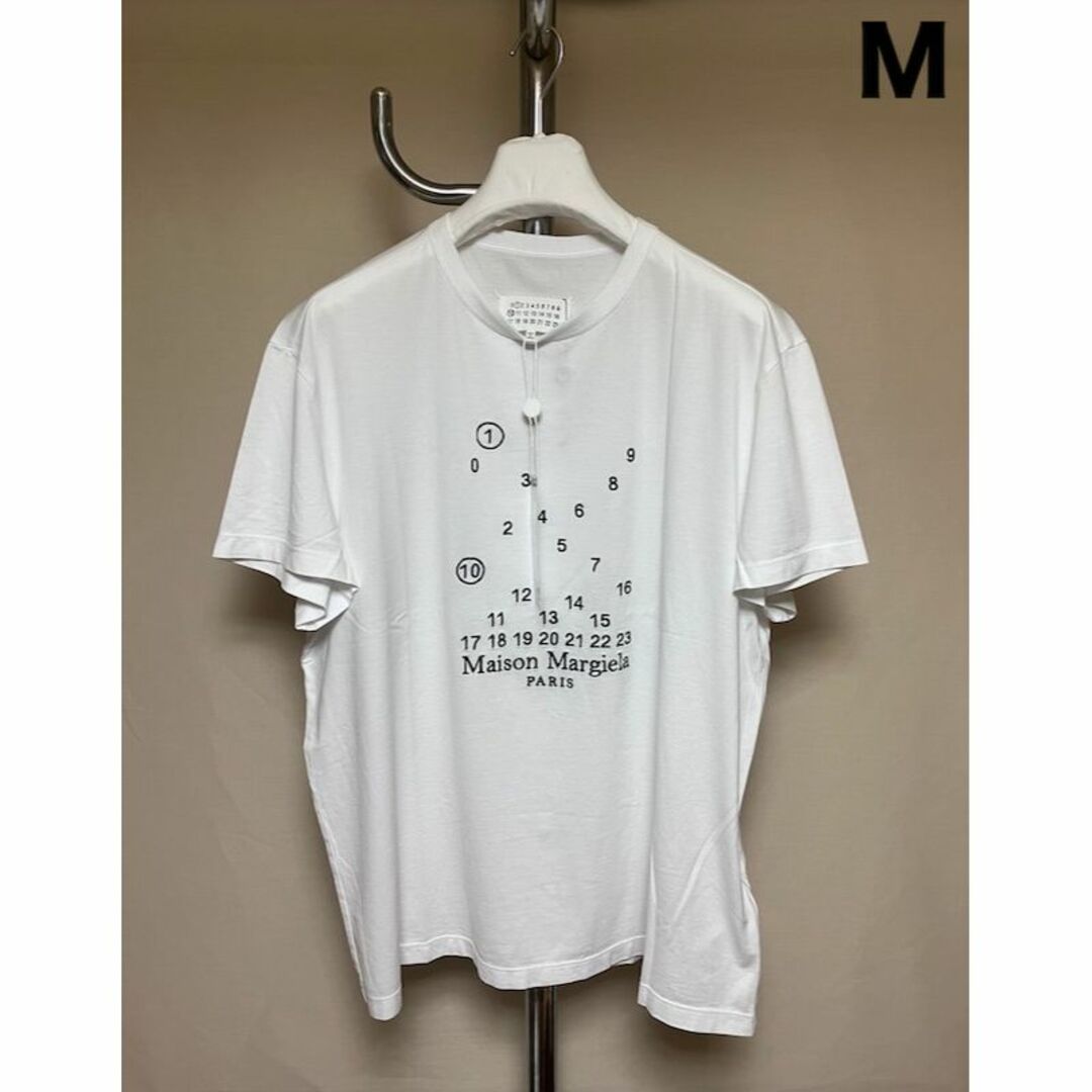 新品 M 22aw マルジェラ バブルロゴTシャツ 白 4039 ...