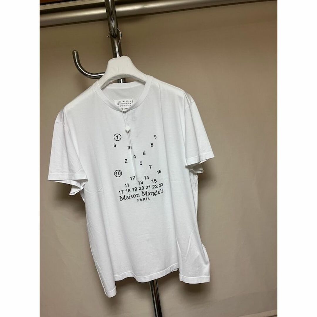 新品 M 22aw マルジェラ バブルロゴTシャツ 白 4039