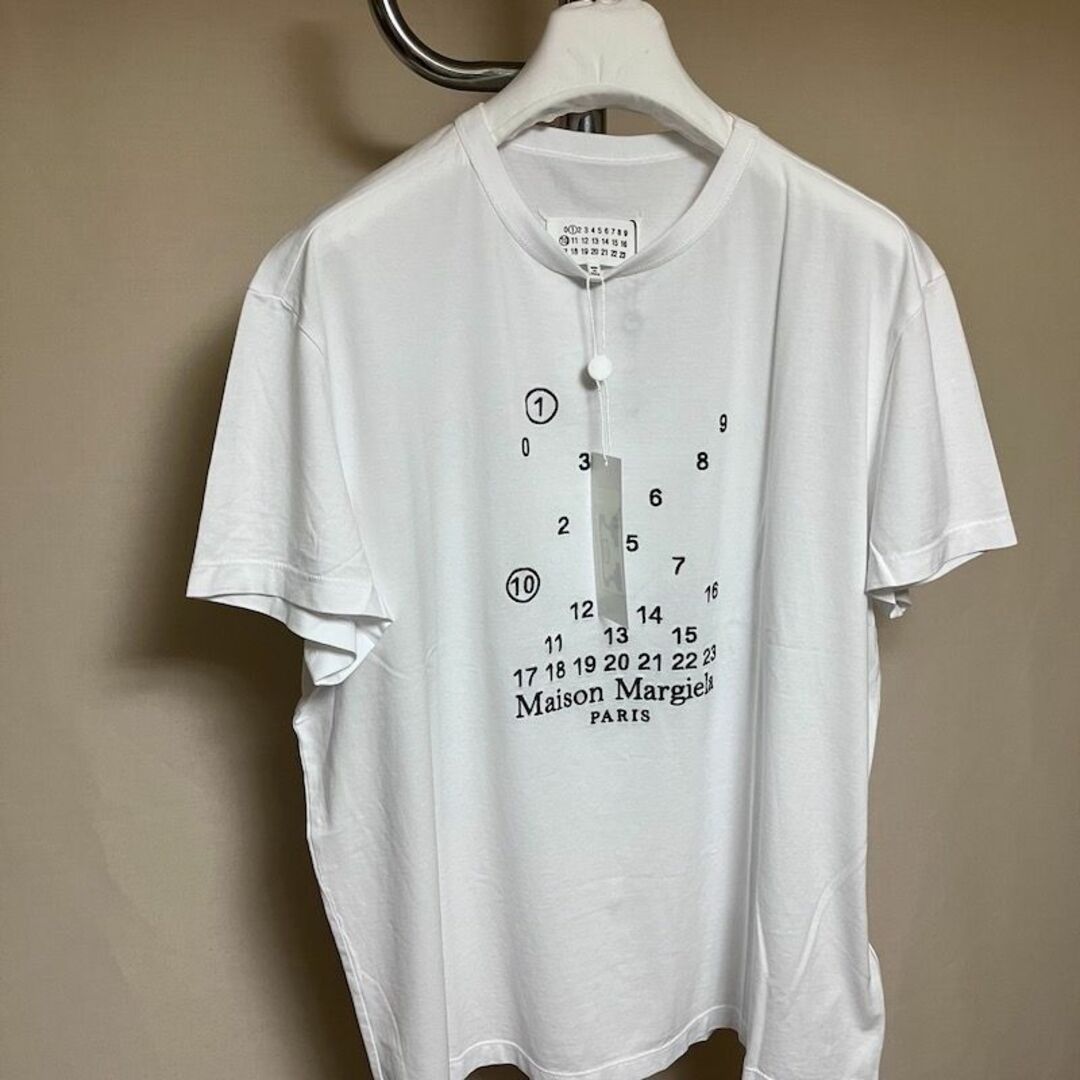 マルジェラ バブルロゴTシャツ 白　MENS  M