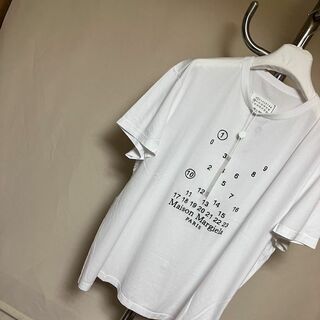 新品 XL 22aw マルジェラ バブルロゴTシャツ 白 4039