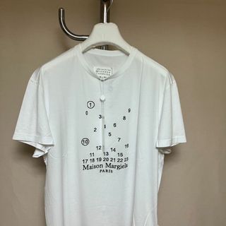 新品 M 22aw マルジェラ バブルロゴTシャツ 白 4039