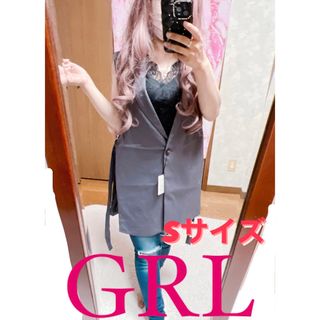 グレイル(GRL)の5242.GRL 新品 Sサイズ サイドベルトベスト グレー(ベスト/ジレ)