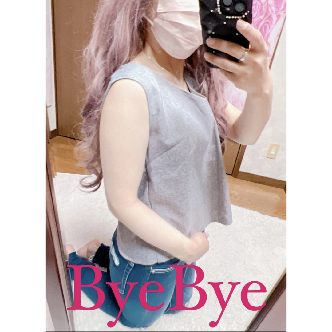 ByeBye(バイバイ)の5244.ByeBye バックシースルー ノースリーブカットソー レディースのトップス(カットソー(半袖/袖なし))の商品写真