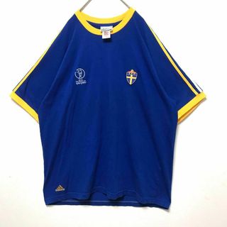 アディダス(adidas)のadidas 日韓ワールドカップ2002スウェーデン代表 リンガー Tシャツ(Tシャツ/カットソー(半袖/袖なし))