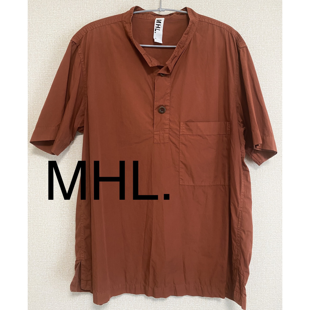MHL. メンズ　コットン半袖シャツ
