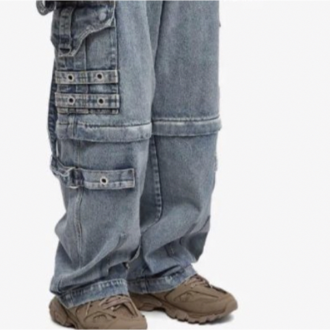 BALENCIAGA raver baggy jeans denim BLUE - デニム/ジーンズ