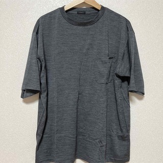 コモリ(COMOLI)の新品未使用　23ss  COMOLI サマーウール天竺Tシャツ -gray  2(Tシャツ/カットソー(半袖/袖なし))