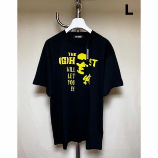 ラフシモンズ(RAF SIMONS)の新品 22aw L RAF SIMONS ゴースト Tシャツ 黒 4706(Tシャツ/カットソー(半袖/袖なし))