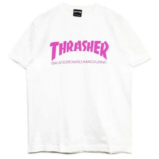 スラッシャー(THRASHER)の新品 スラッシャー 半袖 Tシャツ メンズ 白 ホワイト　Lサイズ(Tシャツ/カットソー(半袖/袖なし))