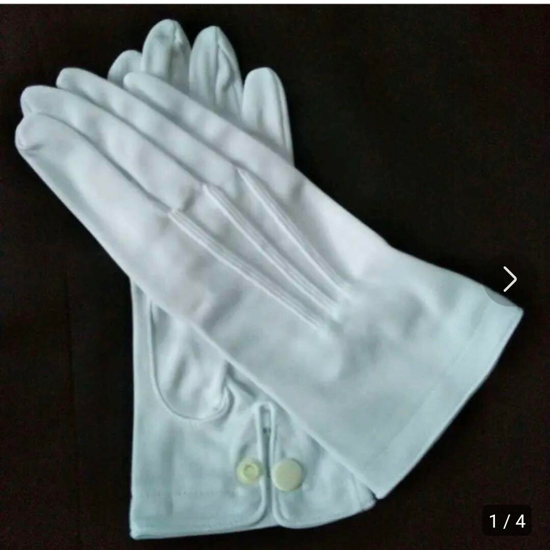 結婚式　新郎手袋　新郎グローブ　礼装用白手袋　ナイロン100%製　新品、未使用品 メンズのファッション小物(手袋)の商品写真