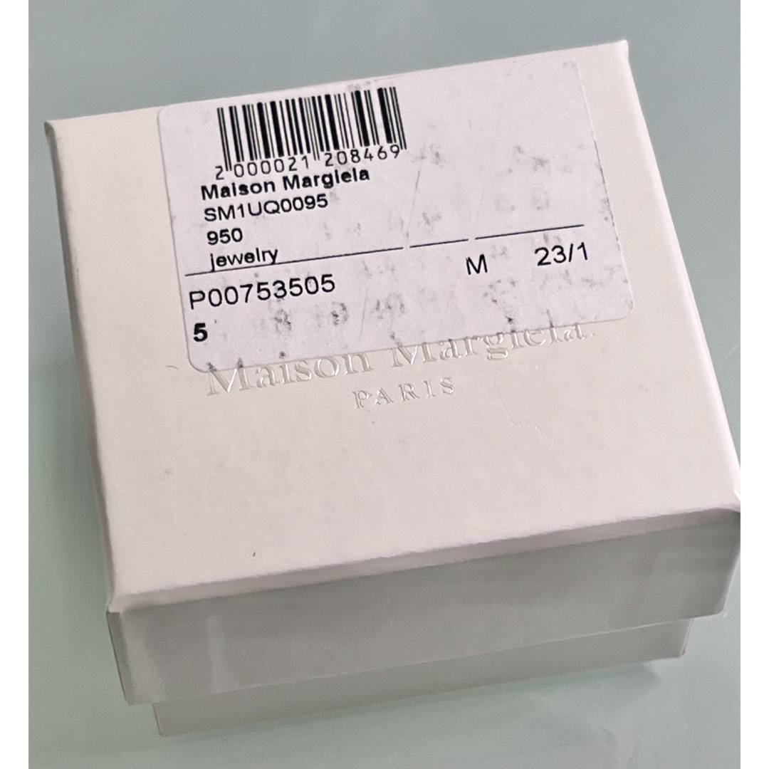 新品 メゾンマルジェラ リング 指輪 ゴールド S925 15号 ブランドロゴ