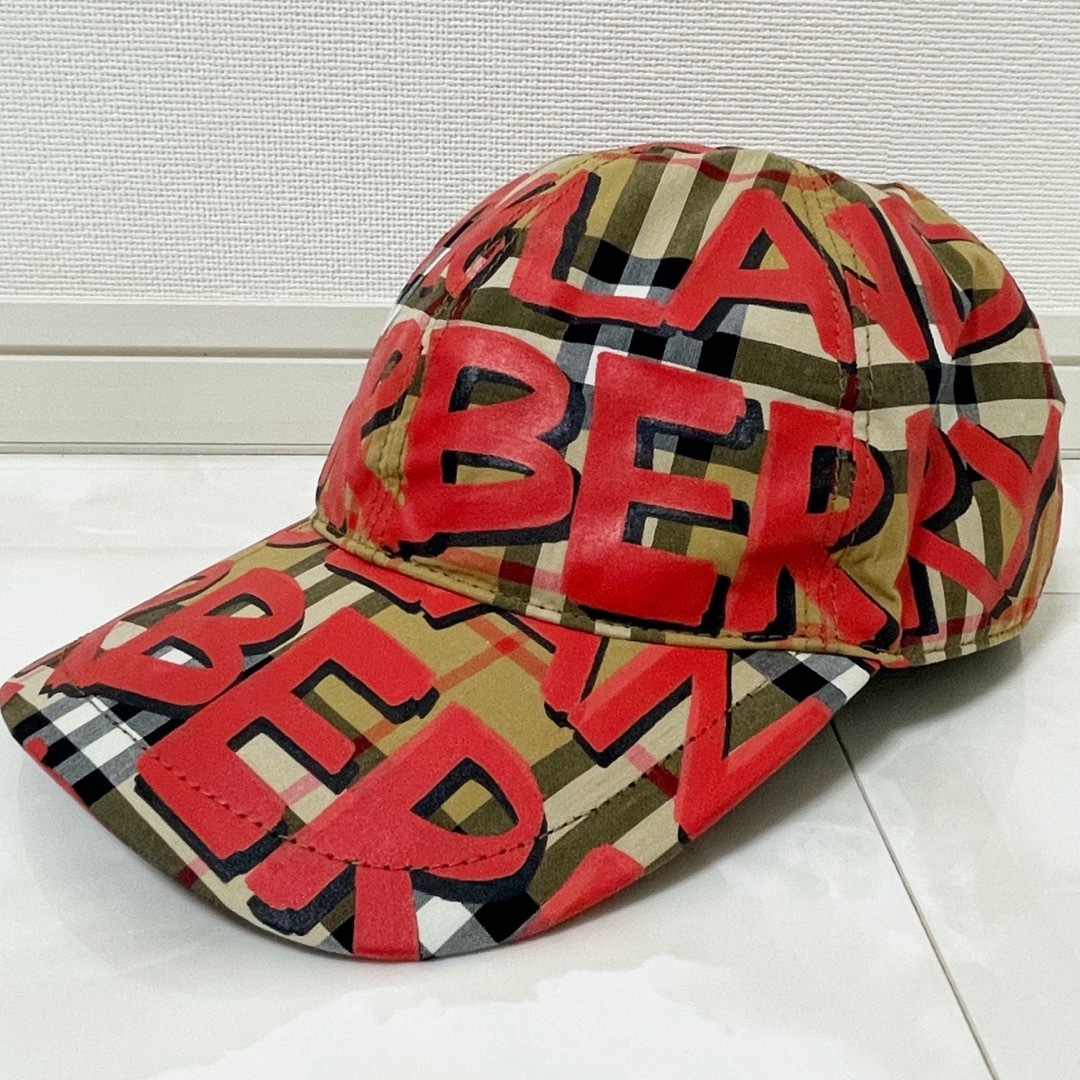 Burberry バーバリー キャップ 帽子 チェック グラフィティ-