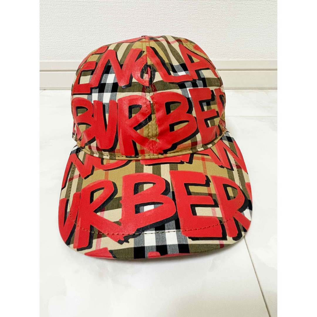 Burberry バーバリー キャップ 帽子 チェック グラフィティ-