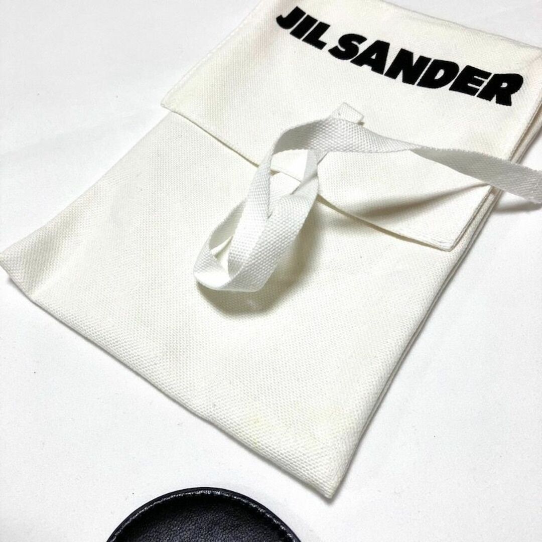 新品 22aw JIL SANDER ハートレザーポーチ 黒 5020