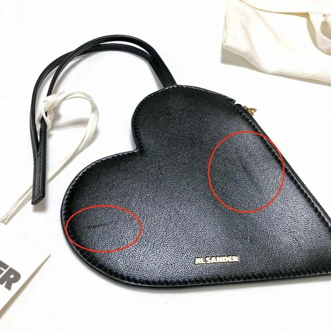 Jil Sander(ジルサンダー)の新品 22aw JIL SANDER ハートレザーポーチ 5022 レディースのファッション小物(財布)の商品写真