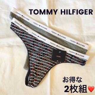 トミーヒルフィガー(TOMMY HILFIGER)の【2枚組】トミーヒルフィガー Tommy  Hilfiger Tバック Sサイズ(ショーツ)