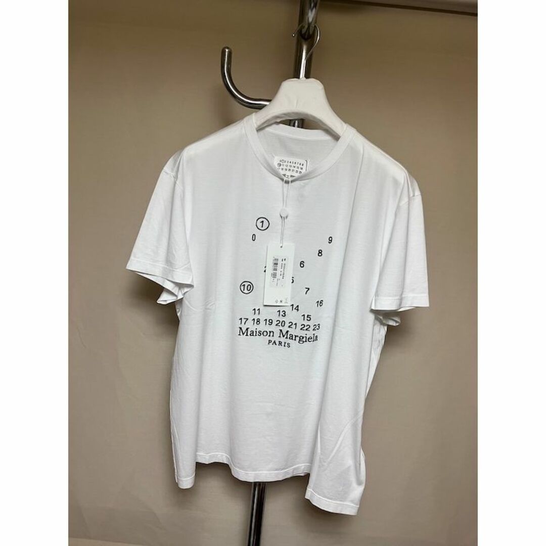 新品 L 22aw マルジェラ バブルロゴTシャツ 白 4041