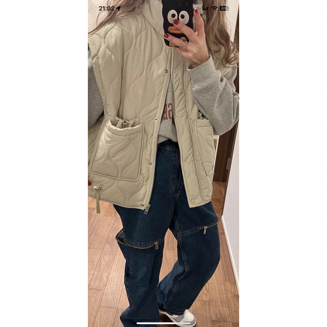 ZARA - 新品未使用タグ付き ZARA ウォーターレペレントパフベストの