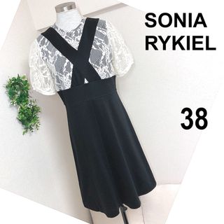 ソニアリキエル(SONIA RYKIEL)のSONIA RYKIELソニアリキエル38レイヤードレースワンピース(ひざ丈ワンピース)