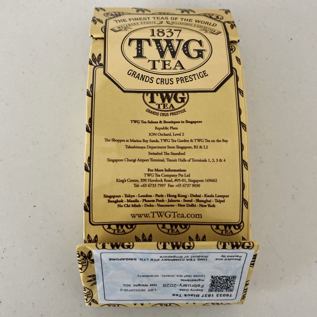 LUPICIA(ルピシア)のTWG ★1837 Black Tea50g★新鮮な紅茶♪ 食品/飲料/酒の飲料(茶)の商品写真