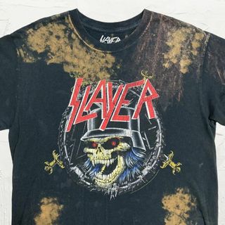 MHI バンド Tシャツ SLAYER 黒 スレイヤー　メタル　ロック(Tシャツ/カットソー(半袖/袖なし))