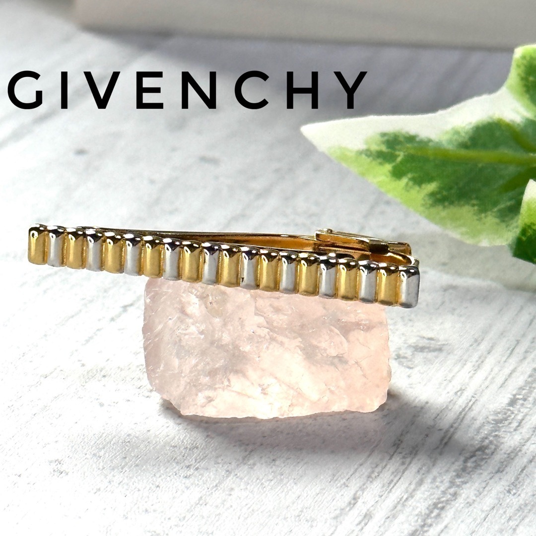 GIVENCHY(ジバンシィ)の美品 GIVENCHYネクタイピン ゴールドシルバー キラキラ メンズのファッション小物(ネクタイピン)の商品写真