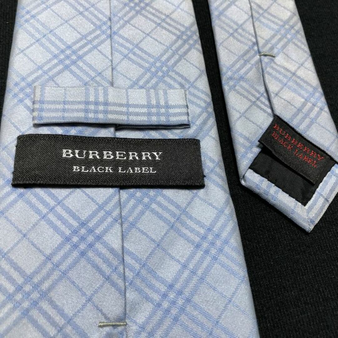 BURBERRY BLACK LABEL(バーバリーブラックレーベル)のバーバリーブラックレーベル ノバチェック ブルー ネクタイ A103-U26 メンズのファッション小物(ネクタイ)の商品写真