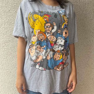 ファミリー・ガイ キャラクター プリントTシャツ ヴィンテージ 着画モデル155