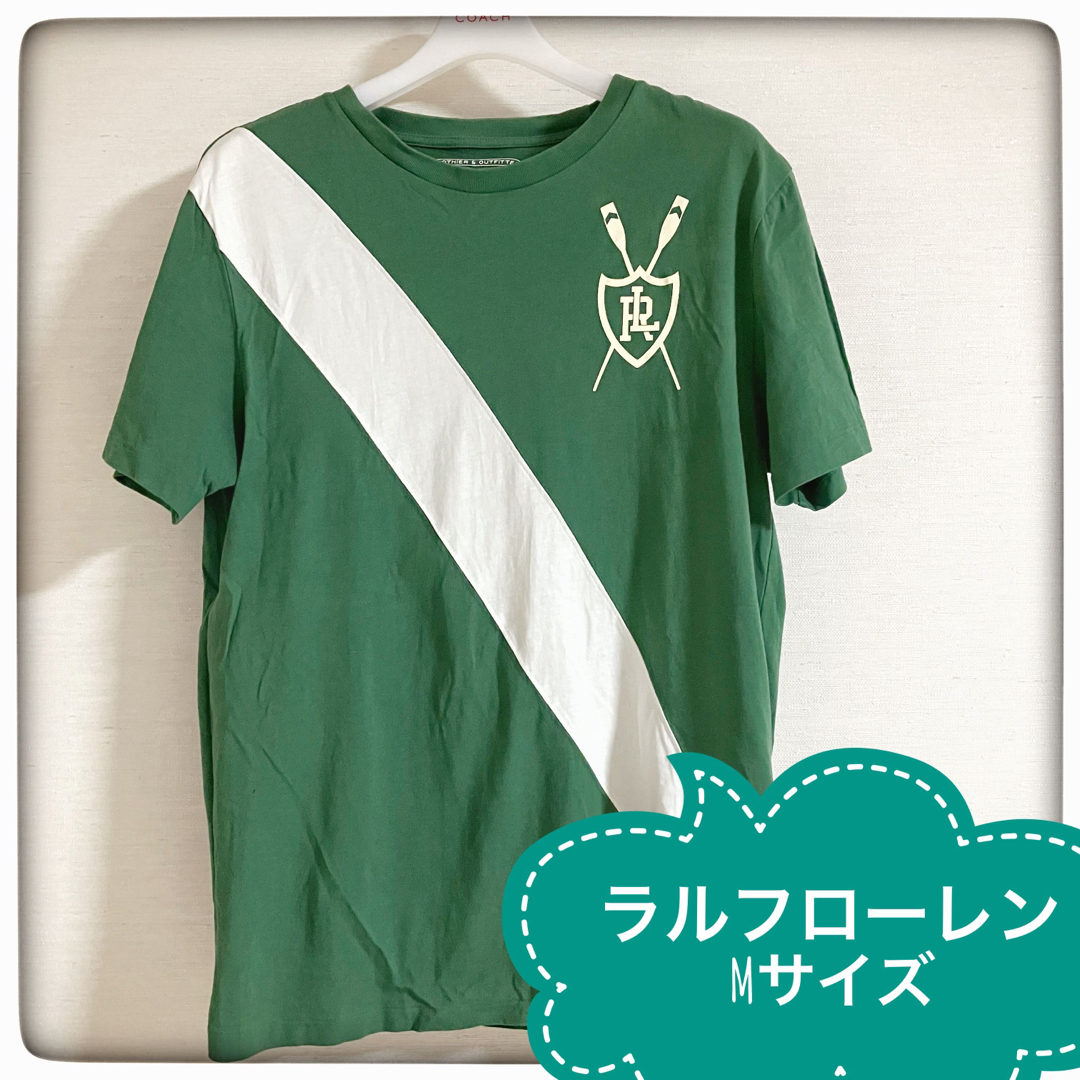 Ralph Lauren(ラルフローレン)のラグビー ラルフローレン 半袖 エンブレム Tシャツ M グリーン Rugby メンズのトップス(Tシャツ/カットソー(半袖/袖なし))の商品写真