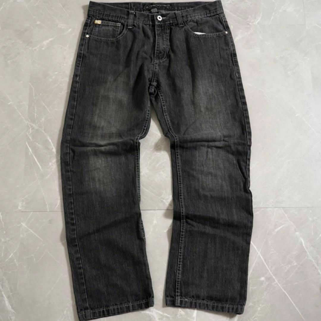 SOUTH POLE(サウスポール)のサウスポール　デニムパンツ　ブラック　36インチ　ジーンズ　色落ち良好 メンズのパンツ(デニム/ジーンズ)の商品写真