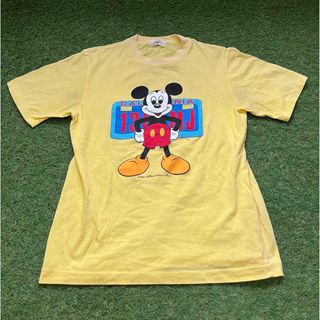 ミッキーマウス(ミッキーマウス)のDisney ミッキーマウス 両面プリント ダイヤクラブ　日本製　Tee(Tシャツ/カットソー(半袖/袖なし))