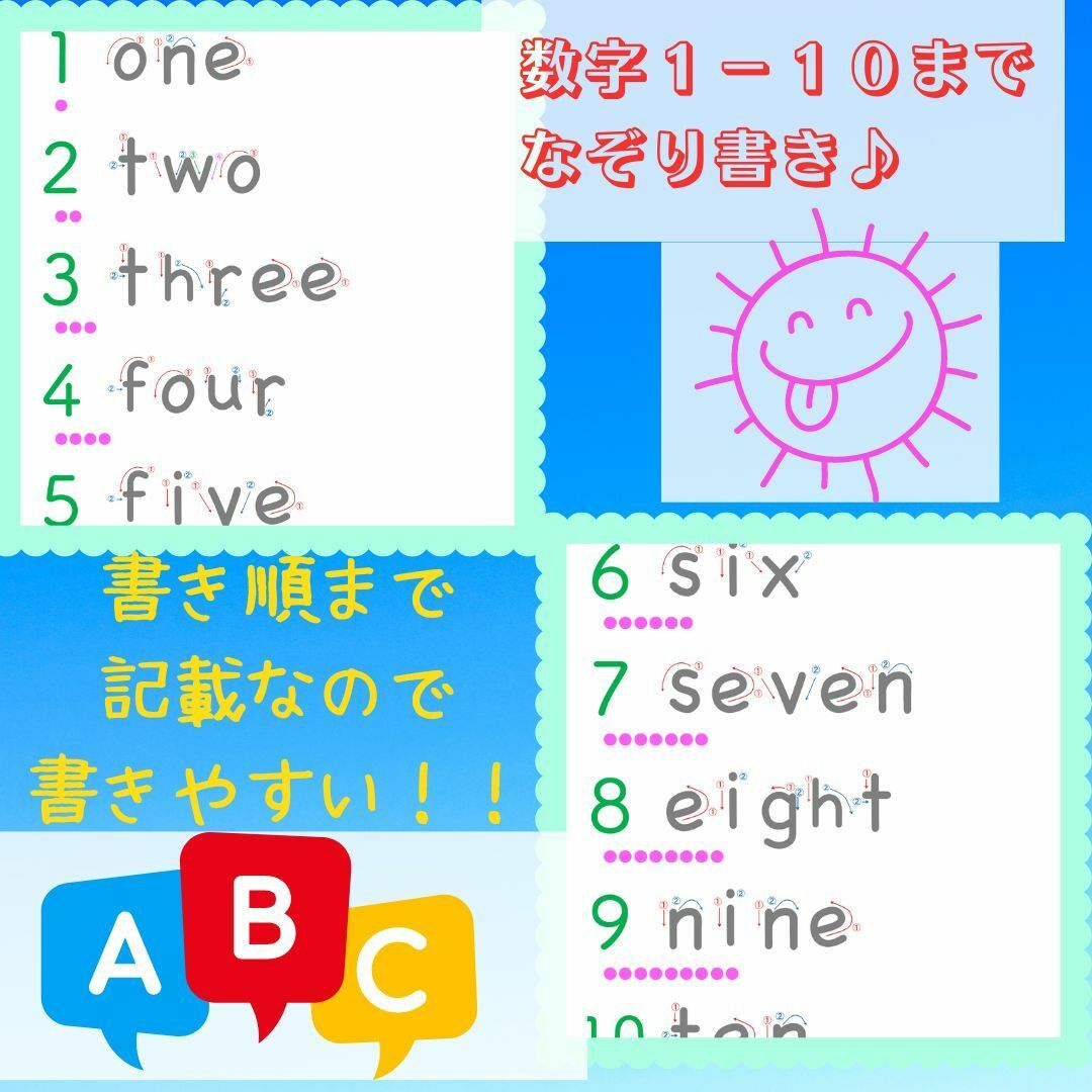 なぞり書き教材　繰り返しなぞれる　アルファベット＋英単語＋消せるマーカーセット エンタメ/ホビーの本(語学/参考書)の商品写真