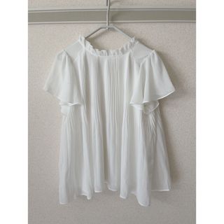 フィフス(fifth)の【美品】fifth♡星玲奈レコメンド プリーツシフォンブラウス(Tシャツ(半袖/袖なし))