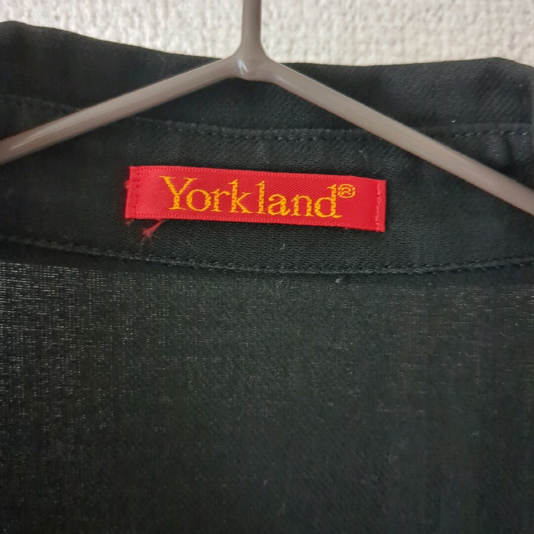 Yorkland(ヨークランド)の美品♪ヨークランド チェック  半袖シャツ ブラック ブラウス エレガント レディースのトップス(シャツ/ブラウス(半袖/袖なし))の商品写真