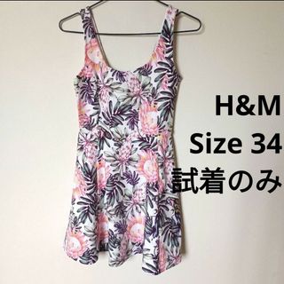 エイチアンドエム(H&M)のエイチアンドエム　ワンピース　袖なし(ミニワンピース)