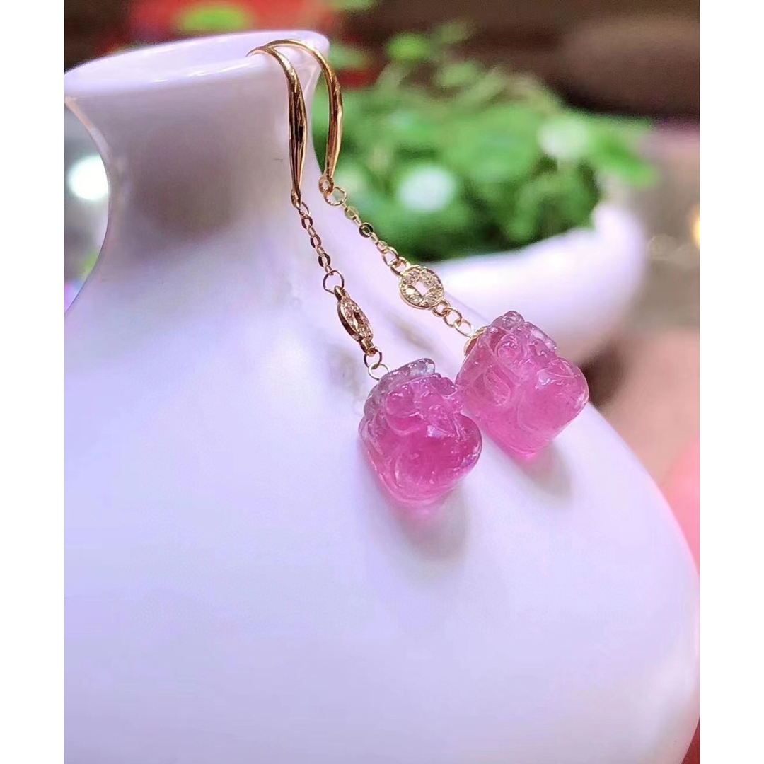 ⭐︎【高級】トルマリン ピアス k18 2.3g ⭐︎【高級】トルマリン ピアス k18 2.3g