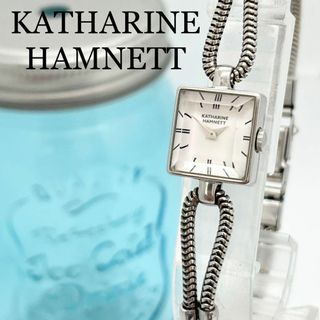 キャサリンハムネット(KATHARINE HAMNETT)の50 キャサリンハムネット時計　レディース腕時計　スクエア　ブレスウォッチ　箱付(腕時計)