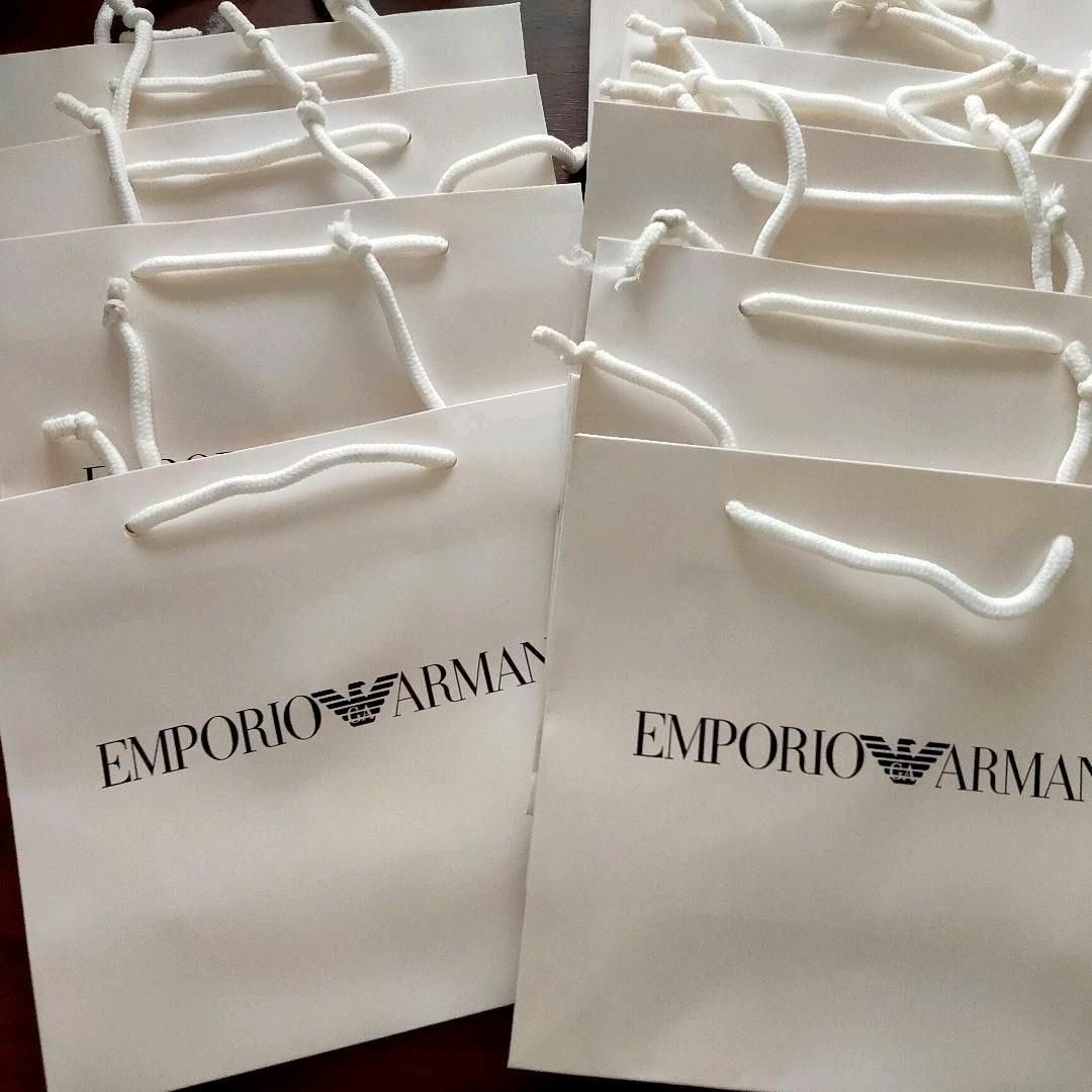 Emporio Armani(エンポリオアルマーニ)のエンポリオアルマーニ ショッパー 30枚 メンズのバッグ(その他)の商品写真