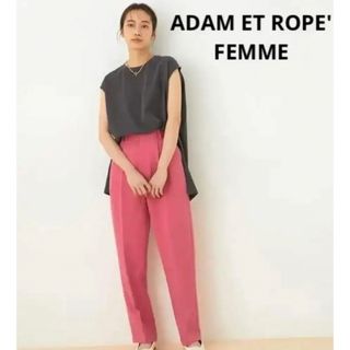 アダムエロぺ(Adam et Rope')のADAM ET ROPE' FEMME センタープレス カラーパンツ(カジュアルパンツ)