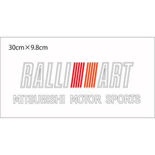 RALLIART（中抜き）MITSUBISHI MOTOR SPORTS切り文字(オーダーメイド)