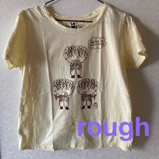 ラフ(rough)のrough ラフ　Tシャツ　オフホワイト　L(Tシャツ(半袖/袖なし))