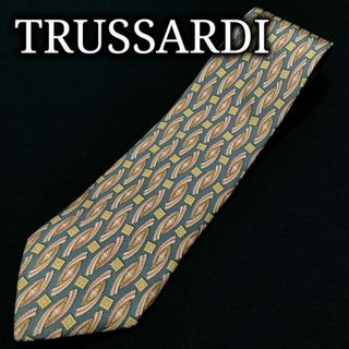 トラサルディ(Trussardi)のトラサルディ デザインパターン グリーン ネクタイ A103-V24(ネクタイ)