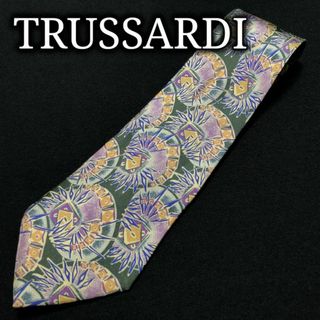 トラサルディ(Trussardi)のトラサルディ デザインパターン グリーン ネクタイ A103-V25(ネクタイ)