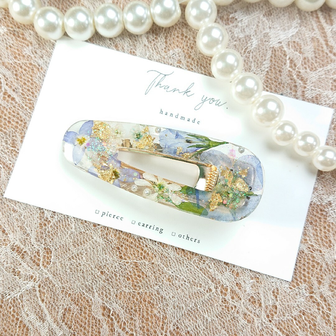 ハンドメイド♡押し花のヘアクリップ888 - 通販 - pinehotel.info