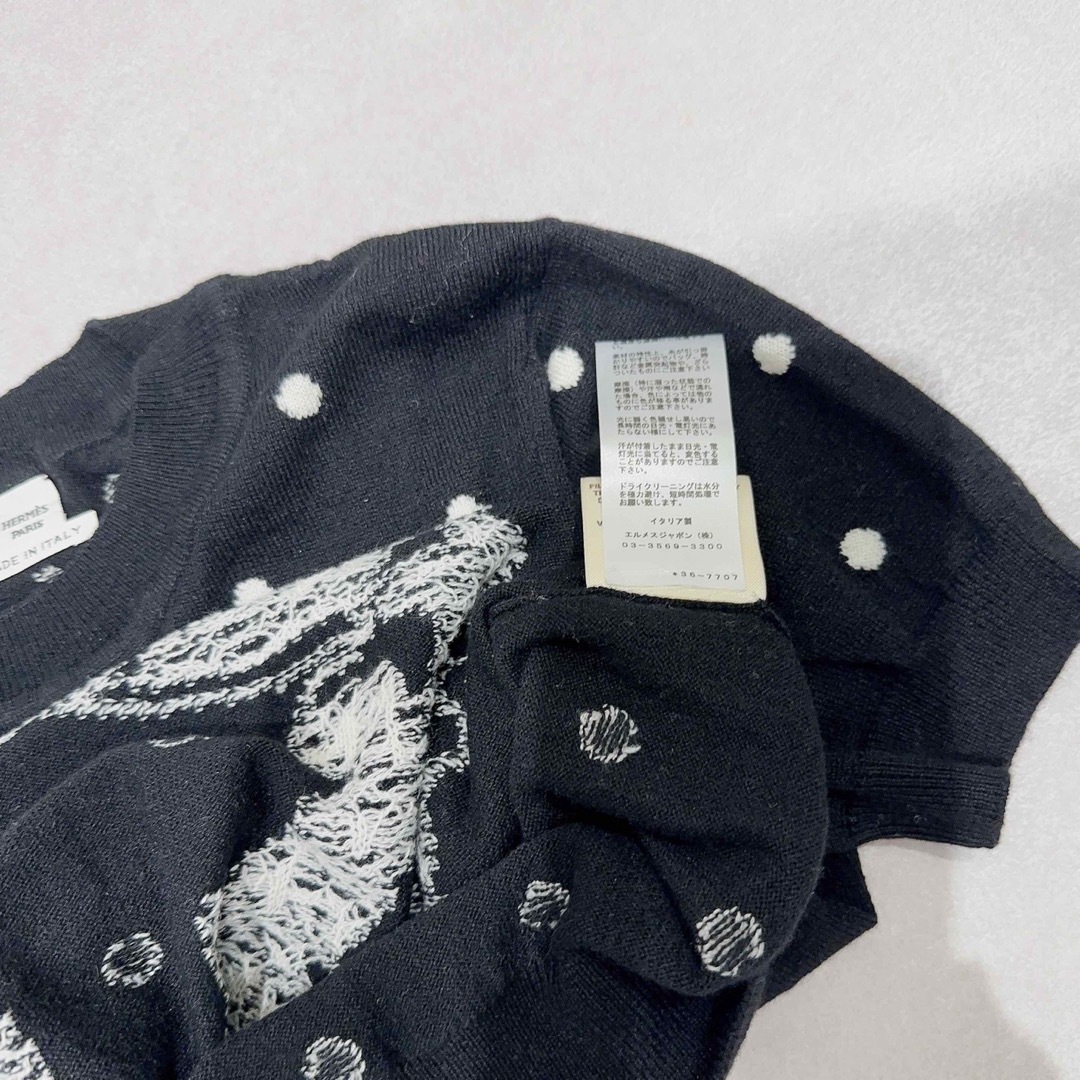 専用　エルメス　2023春夏新作　半袖プルオーバー　ブリッド・ドゥ・ガラ レディースのトップス(Tシャツ(半袖/袖なし))の商品写真