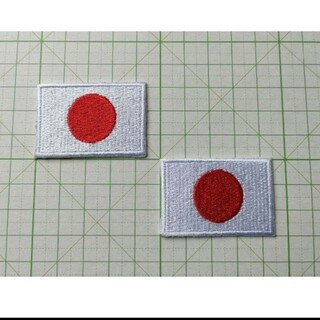 ２枚です■ 日本 国旗 ワッペン 小型 日の丸 白 オリンピック JAPAN(その他)