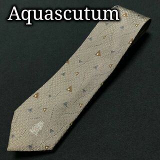 アクアスキュータム(AQUA SCUTUM)のアクアスキュータム ロゴデルタ グレー ネクタイ A103-W04(ネクタイ)
